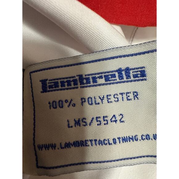 Lambretta Mens Multicolor UK England Flag Short Sleeve Button Down Shirt Top M - Picture 4 of 4